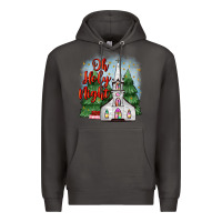 Smoke christmas church oh holy night Premium Hoodie - MaliasSmallBusiness