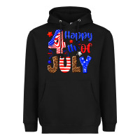 Black happy 4th of july Heavyweight Hoodie - NancyCooperArtShop
