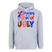 Heather Grey happy 4th of july Heavyweight Hoodie - NancyCooperArtShop
