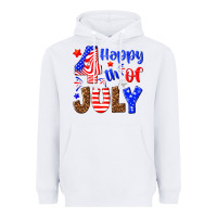 White happy 4th of july Heavyweight Hoodie - NancyCooperArtShop