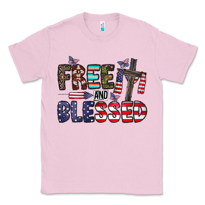 Free And Blessed Classic Tee by CowhideDigitalArt | Teevron