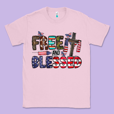 Free And Blessed Classic Tee Designed By Cowhidedigitalart
