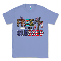 Colony Blue free and blessed Classic Tee - CowhideDigitalArt