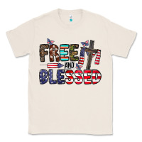 Natural free and blessed Classic Tee - CowhideDigitalArt