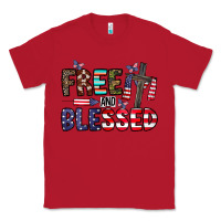 Red free and blessed Classic Tee - CowhideDigitalArt