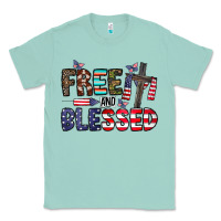 Seafoam free and blessed Classic Tee - CowhideDigitalArt