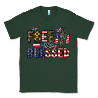 Sports Green free and blessed Classic Tee - CowhideDigitalArt