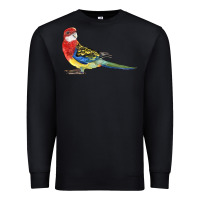 Black Rosella Bird Premium Sweatshirt - LillyAllenDesigns
