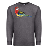 Charcoal Heather Rosella Bird Premium Sweatshirt - LillyAllenDesigns