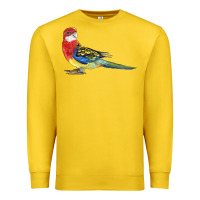 Lemon Rosella Bird Premium Sweatshirt - LillyAllenDesigns