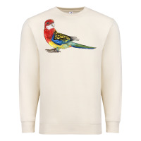 Sandshell Rosella Bird Premium Sweatshirt - LillyAllenDesigns