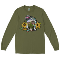 Army Green western horseshoe Long Sleeve Tee - SublimationCraftShop