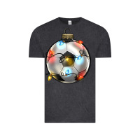 Vintage Black christmas  soccer Vintage Tee - Zillion Design Studio