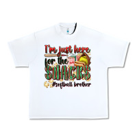 White i'm just here for the snacks #softball brother Urban Heavy Tee - Zillion Design Studio