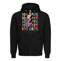 Black 100 days of school Zipper Hoodie - Artiststas