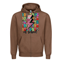Chestnut 100 days of school Zipper Hoodie - Artiststas