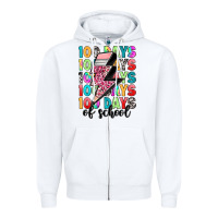 White 100 days of school Zipper Hoodie - Artiststas