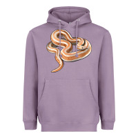 Lavender Rosy Boa Snake Illustrations Heavyweight Hoodie - LillyAllenDesigns
