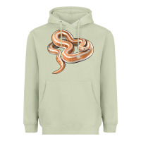 Matcha Rosy Boa Snake Illustrations Heavyweight Hoodie - LillyAllenDesigns