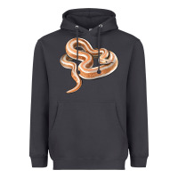Rosy Boa Snake Illustrations Heavyweight Hoodie | Teevron