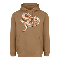 Toasted Coconut Rosy Boa Snake Illustrations Heavyweight Hoodie - LillyAllenDesigns