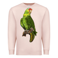 Pale Pink New Zealand Paraket Parrot Premium Sweatshirt - LillyAllenDesigns