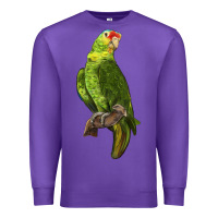 Purple New Zealand Paraket Parrot Premium Sweatshirt - LillyAllenDesigns