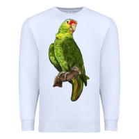 White New Zealand Paraket Parrot Premium Sweatshirt - LillyAllenDesigns