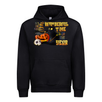 Black wonderful time of the year halloween Urban Hoodie - LillyAllenDesigns