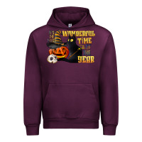Mauve Wine wonderful time of the year halloween Urban Hoodie - LillyAllenDesigns