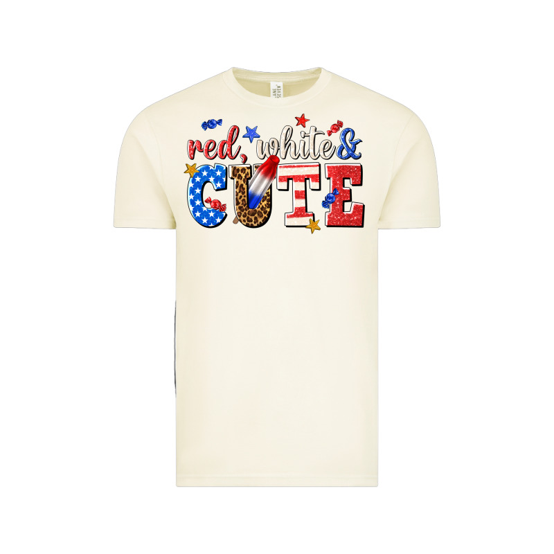 Red White And Cute Billie Wilder Vintage Tee by texasbilliewilder | Teevron