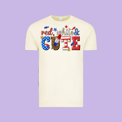 Vintage Tee red white and cute billie wilder