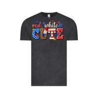 Vintage Black red white and cute billie wilder Vintage Tee - texasbilliewilder