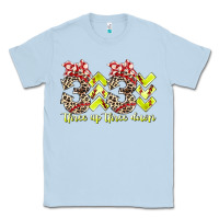 Dusty Blue three up theree down softball Classic Tee - RacoonDesign