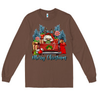 Chestnut merry christmas gnomes truck Long Sleeve Tee - FaDigitalArtStudio