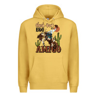 Antique Gold check your ego amigo rodeo cowboy Premium Hoodie - MaliasSmallBusiness