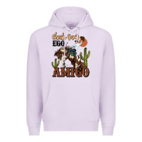 Lilac check your ego amigo rodeo cowboy Premium Hoodie - MaliasSmallBusiness