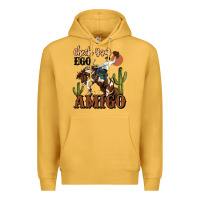 Mustard check your ego amigo rodeo cowboy Premium Hoodie - MaliasSmallBusiness