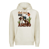Oatmeal Heather check your ego amigo rodeo cowboy Premium Hoodie - MaliasSmallBusiness
