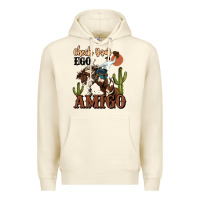 Sandshell check your ego amigo rodeo cowboy Premium Hoodie - MaliasSmallBusiness