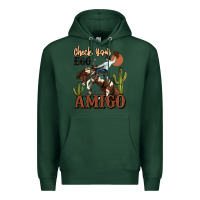 Sports Green check your ego amigo rodeo cowboy Premium Hoodie - MaliasSmallBusiness