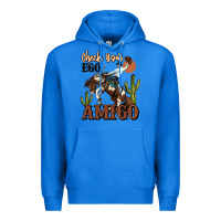 True Royal check your ego amigo rodeo cowboy Premium Hoodie - MaliasSmallBusiness