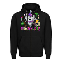 Black spooky nurse Zipper Hoodie - AdoDesignShop