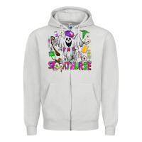 Dove Grey spooky nurse Zipper Hoodie - AdoDesignShop