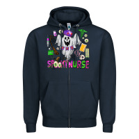 Navy spooky nurse Zipper Hoodie - AdoDesignShop