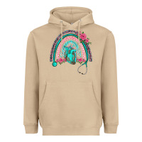Mushroom nurse life spring stethoscope heart rainbow Heavyweight Hoodie - BarkalooDesign