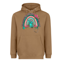 Toasted Coconut nurse life spring stethoscope heart rainbow Heavyweight Hoodie - BarkalooDesign