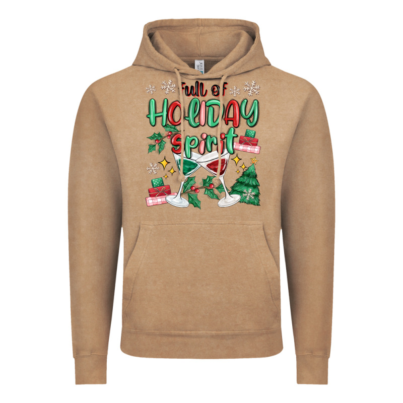 Full Of Holiday Vintage Hoodie by MaliasSmallBusiness | Teevron