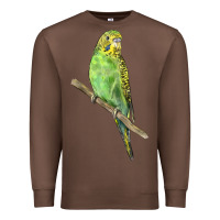 Chestnut Budgeriar Bird Parrot Premium Sweatshirt - LillyAllenDesigns