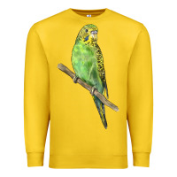 Lemon Budgeriar Bird Parrot Premium Sweatshirt - LillyAllenDesigns